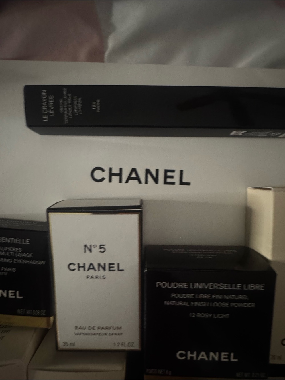 CHANEL Assorted Beauty Boxes in White, Black, Cream & Gold